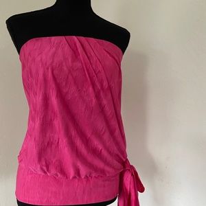Pink sleeveless top